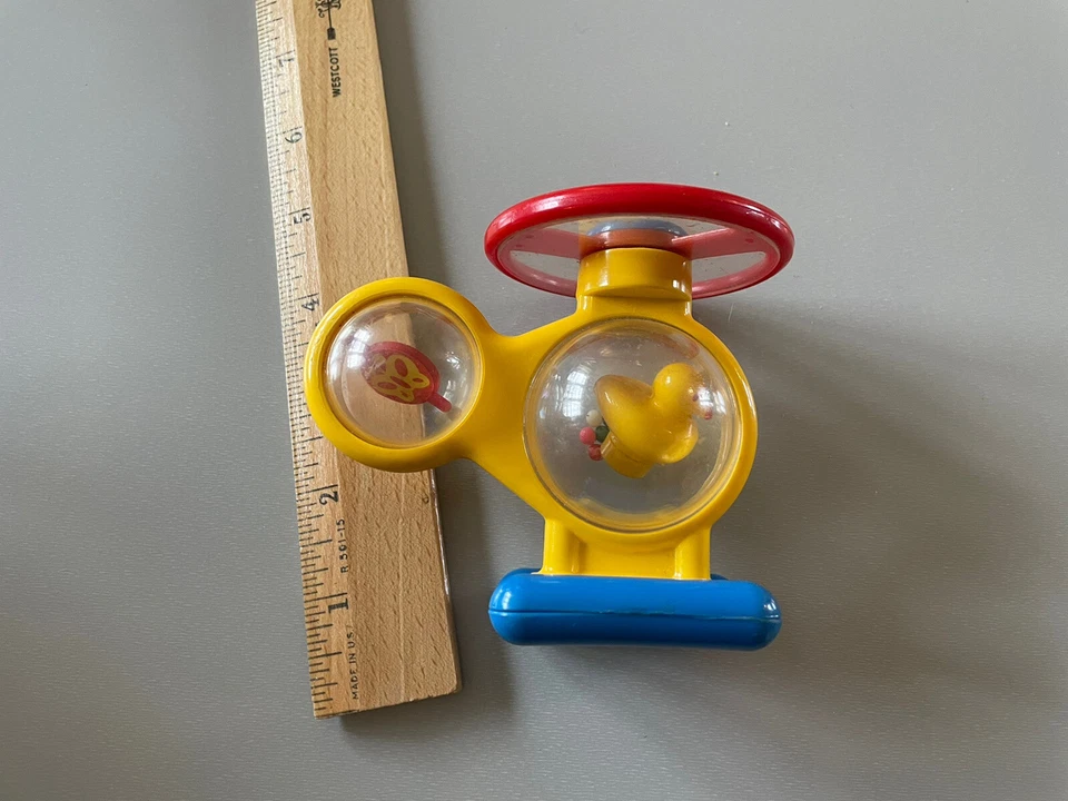 De colección Royal Co Japón 1987 Juguete Bebé Juguete Helicóptero Sonajero Foto 3 de 4