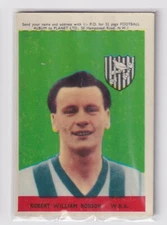 Robert William Robson 1958-59 A&BC Footballers #7 With Planet Miscut OC