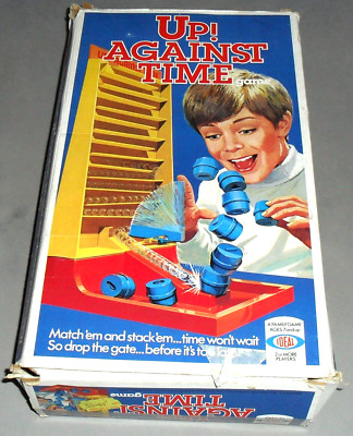 VINTAGE Up Against Time Ideal Brettspiel Fun Family Classic 1977 RETRO RAR