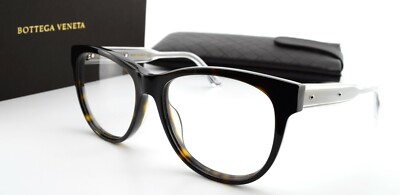 BOTTEGA VENETA Brille BV0004O 004 54-16 140 Tortoise Clear Acetate Luxury Japan