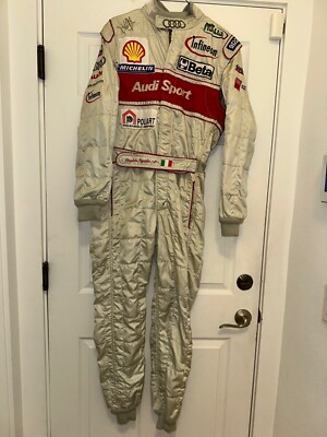 2001-2002 AUDI SPORT R8 DINDO CAPELLO RACE USED /WORN SPARCO DRIVER SUIT, SIGNED