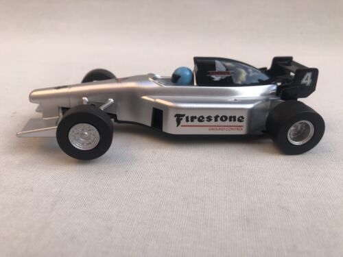 Scalextric C2318 Team Firestone No.4 F1 Car Silver Good Condition - Picture 2 of 7