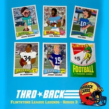 THROBACK Flintstones Football League Custom Cartoon Card Set 3 by Chris 51