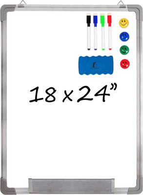 Dry Erase Whiteboard Set 18x24 Inches with Magnetic Markers Eraser and