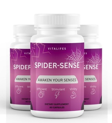(3 Pack) Spider Sense Pills for Men Max Strength Male Support Formula 60Capsules