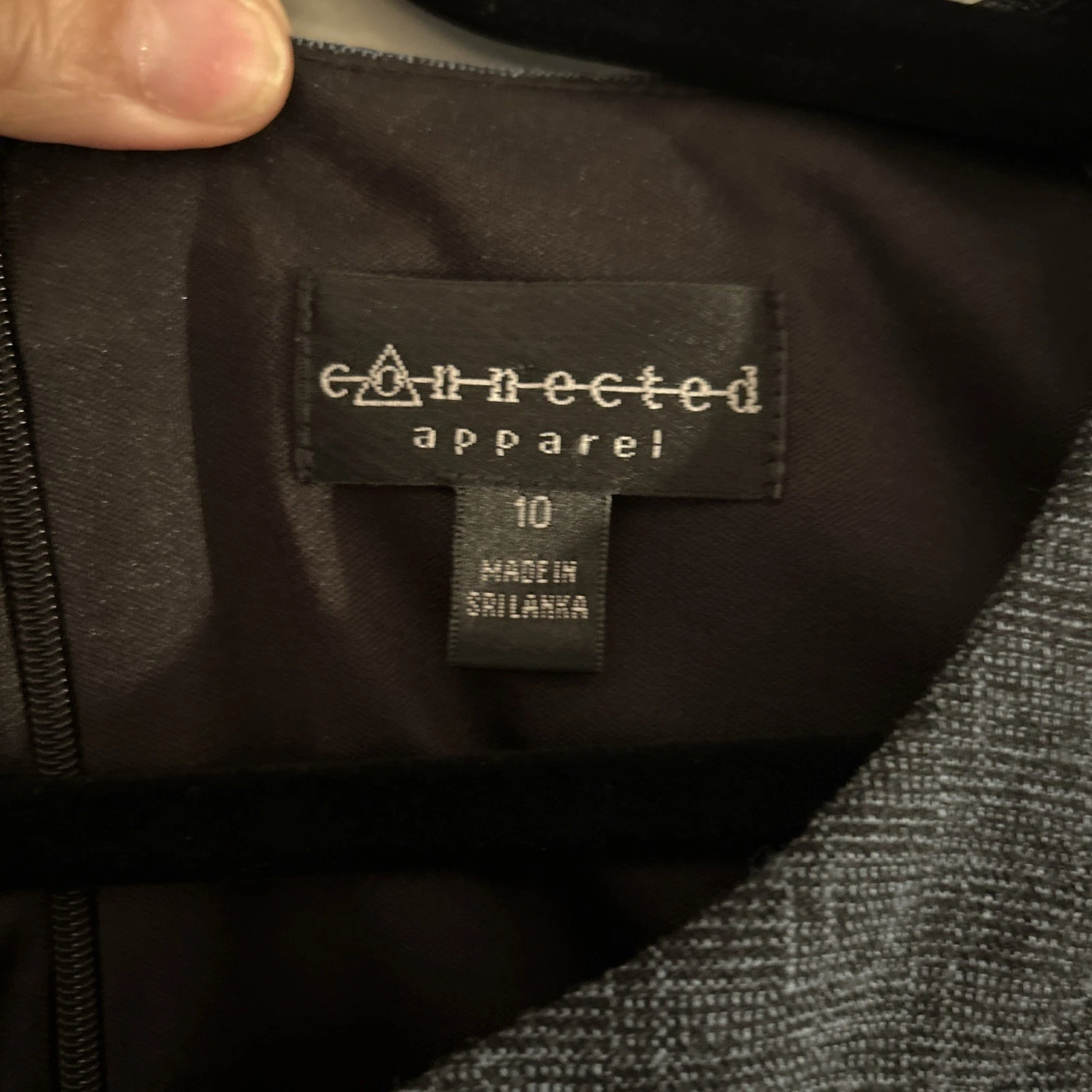 VETEMENTS Connected Apparel abito tubino blu senza maniche elasticizzato dec vita tg 10