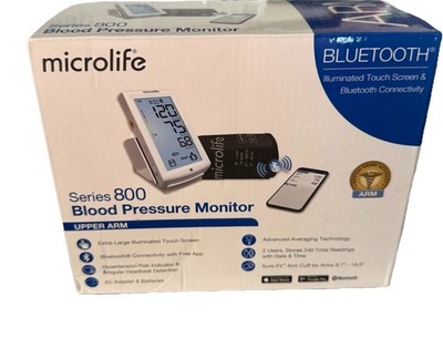 Microlife Series 800 Smart Upper Arm Blood Pressure Monitor for 2 U... Fast Ship