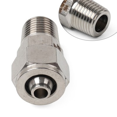 Compression Tube Fitting 1/4 PT Male Thread x 10mm OD Tube 304 Stainless Steel