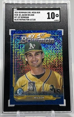 2024 Bowman Chrome - My 1st Bowman Jacob Wilson #M1B-40 Blue Mojo 