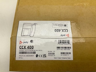 Poly CCX 400 Business Media Phone for Microsoft Teams and PoE-enabled GSA/TAA