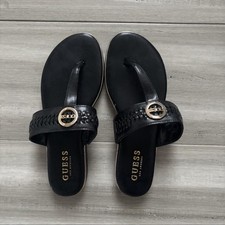 Guess Los Angelos Black Flip Flops
