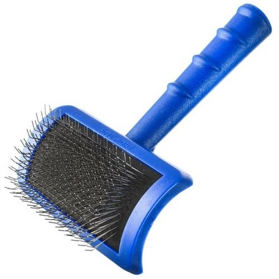 Show Tech Tuffer Than Tangles Slicker Brush for Medium Size Firm Pins, Blue 