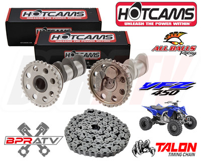 Yamaha YFZ450 YFZ 450 Hotcams Hot Cams Stage 1 One Camshafts BPRATV Timing Chain