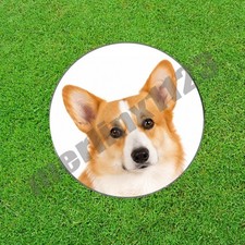 Red White Pembroke Welsh Corgi Dog Golf Ball Marker