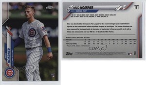 2020 Topps Chrome Photo Variation SP (Pinstripes) Nico Hoerner #161 Rookie RC