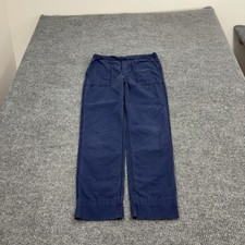 Polo Ralph Lauren Pants Boys L Blue Cotton Ripstop Cargo Casual Utility Style