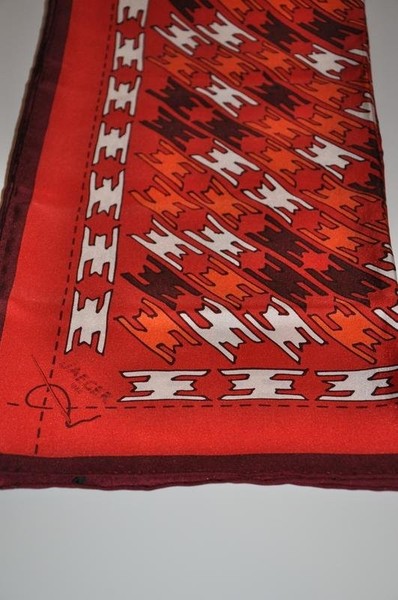 Women Jaeger Scarf Red One size #9IX4