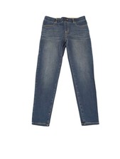 BETABRAND Jeans Womens Medium M Indigo Blue Mid Rise Skinny Pull On Stretch