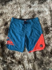 Rare Vintage Quicksilver Board Shorts Size Large 32 Beach Surf Swim