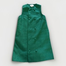 Abito doppiopetto Tuckernuck Pomander Place verde smeraldo bianca tweed piccolo