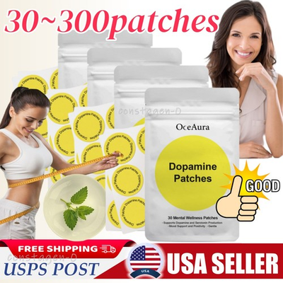 #ad 30 300Patches Dopamine Patches Mood Support and Positivity Mental Wellness USA $66.06