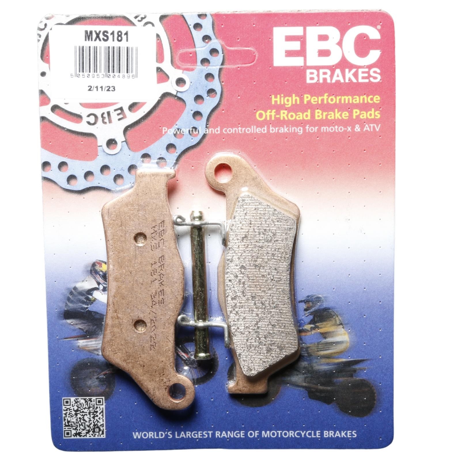 EBC MXS181 Front Brake Pads for GAS-GAS Pierer Mob EC 250 Enduro 2021-2024