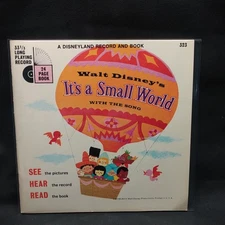 Walt Disney s It s a Small World Book and Record 7" 33 1/3 RPM & 24 page book