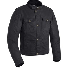 Oxford Holwell Mens Wax Cotton Waterproof Motorcycle Jacket - Black