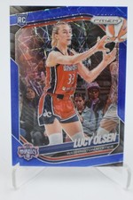 2025 Panini Prizm WNBA #104 Lucy Olsen Blue Velocity Rookie RC Mystics