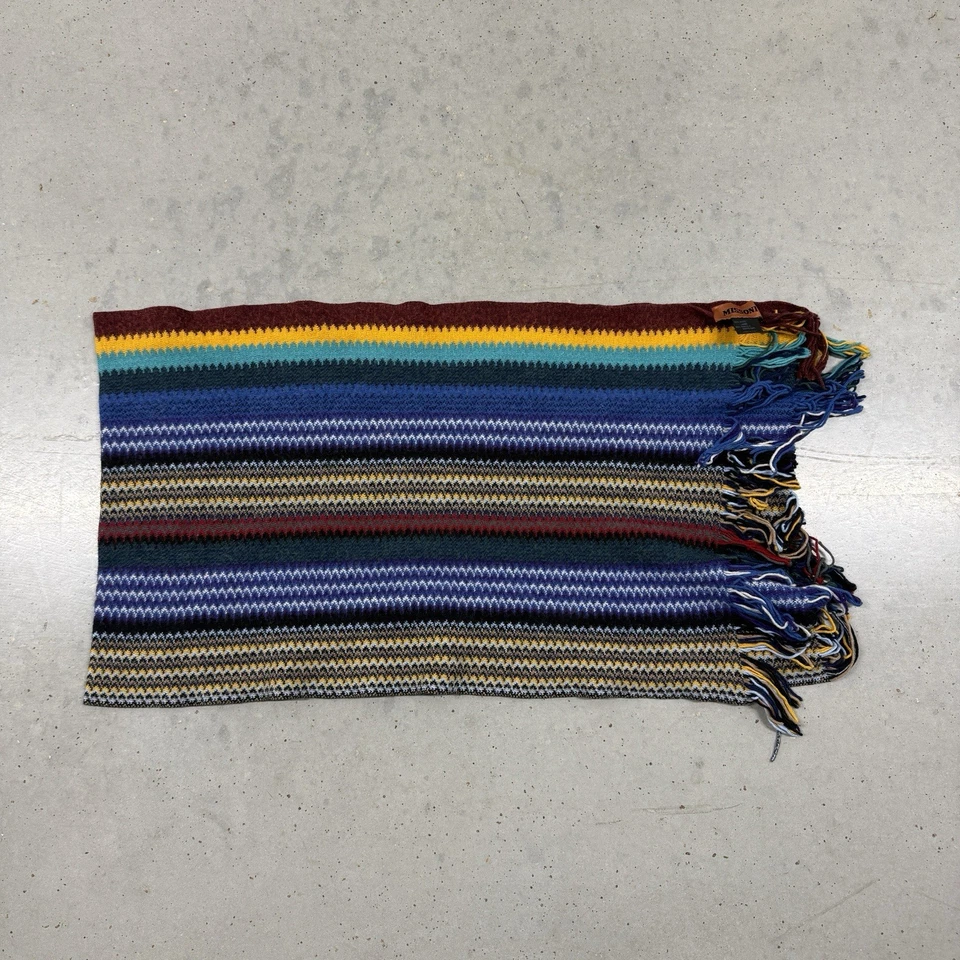 Bufanda multicolor para mujer Missoni mezcla acrílica de lana a rayas Foto 2 de 4