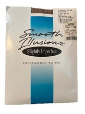 Vtg 1996 Hanes Smooth Illusions Body Contouring Pantyhose 636 sz EF Little Color