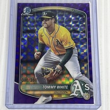 Tommy White Purple Geometric Refractor /250 - 2025 Bowman Draft #BDC-88 Athletic