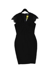 Sosandar Bodycon Midi Dress UK12 in Black