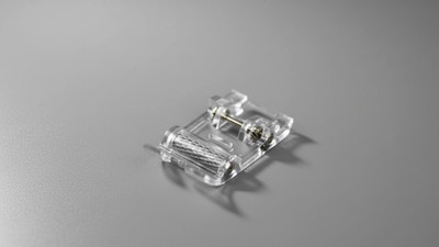 Rollenfuß transparent für Singer, AEG, W6, Juki, Medion, Pfaff, Brother uvm