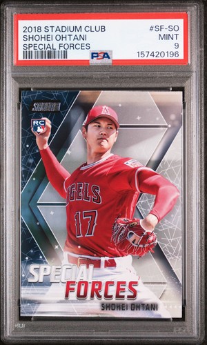 2018 STADIUM CLUB SPECIAL FORCES #SF-SO SHOHEI OHTANI PSA 9