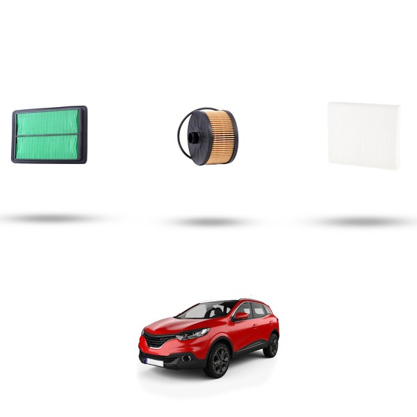 Hoffcar Set Service - 3 Filter Kompatibel Mit Renault Kadjar ( Hfe ) 1.2 Tce 96-image