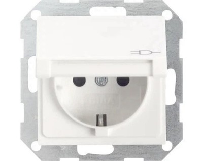 Gira 4454 03 Steckdose mit Klappdeckel Gira Standard 55