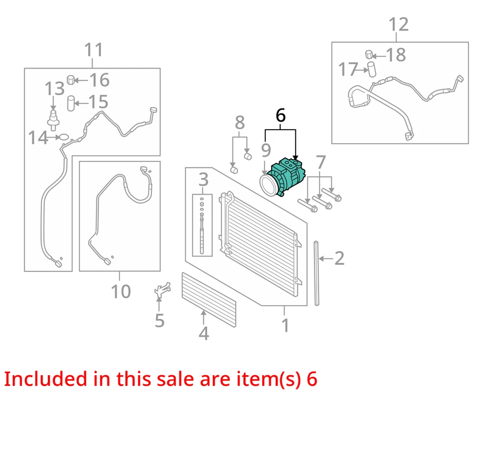 Compresor de aire acondicionado compatible con 13-15 PASSAT 438487 Foto 3 de 4