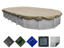 16' x 25' Oval Above Ground Swimming Pool Tarp Winter Cover