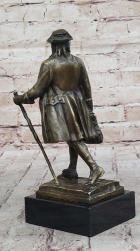Benjamin Franklin large bronze sculpture finest USA casting Figurine Figure Sale - Picture 6 of 10