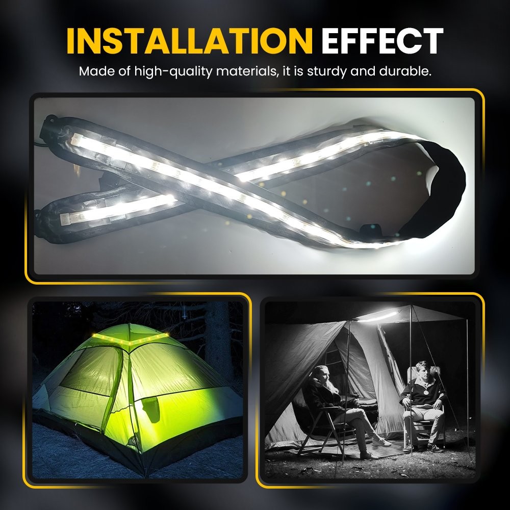 2x 120CM LED STRIP LIGHT BAR CARAVAN 4WD CAMPING BOAT TENT FISHING WITH BAG SALE - Image 9