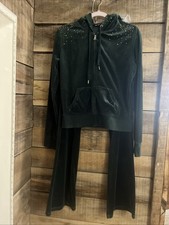 Green Sparkle Track Suit medium
