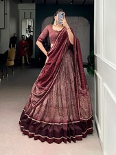 Glam Festival Lehenga Choli Bollywood Indian Designer Wedding Women Ethnic Dress