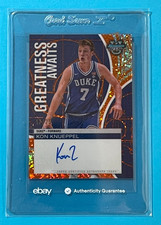 KON KNUEPPEL 2024-25 Bowman Best U  Greatness Awaits Orange Autograph 17/25