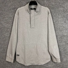 BYLT Premium Elite Fairway Pullover gray Long Sleeve Casual Mens Shirt XL