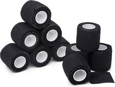Self-Adhesive Bandage Wrap - Suitable for All 10 Count Pack of 1 , Black