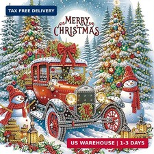 Stalente Diamond Painting Kits for Adults Snowman, 5D Special Shape Diamond Art