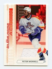 2003-04 ITG BAP Action JERSEYS-RUBY M-89 Peter Worrell /500