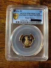 1993-P $5 Gold Eagle Ultra Breaks Infinity, DCAM (Proof) Gold