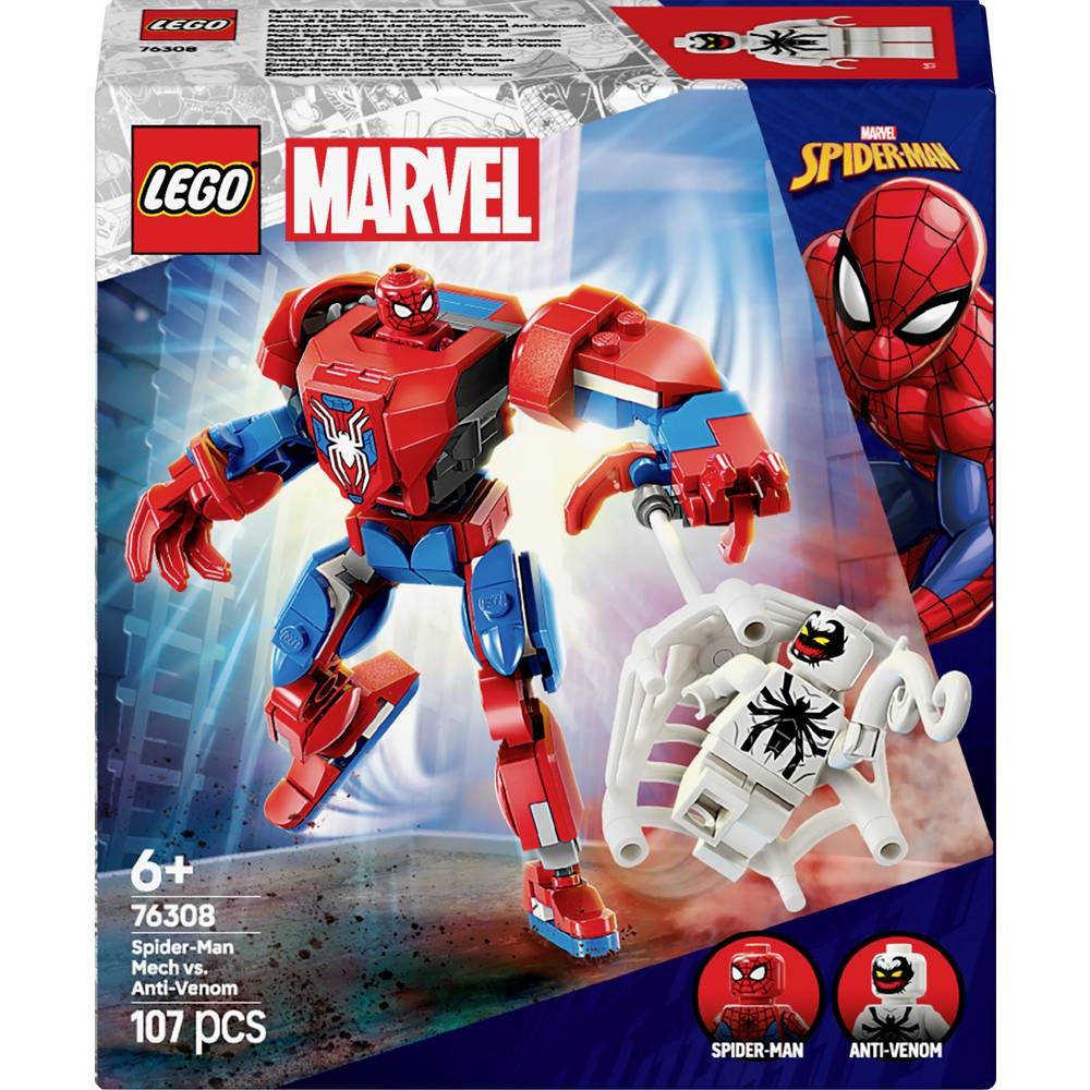 LEGO Marvel 76308 figurine Spider-Man Mech pour animer les après-midis de jeu